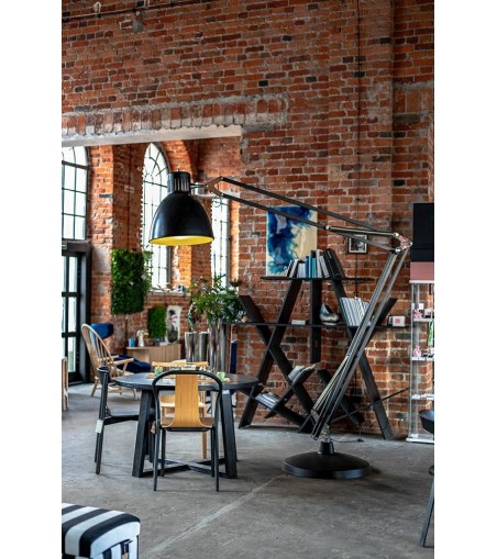 Lampa podłogowa GIGANT czarna - metal