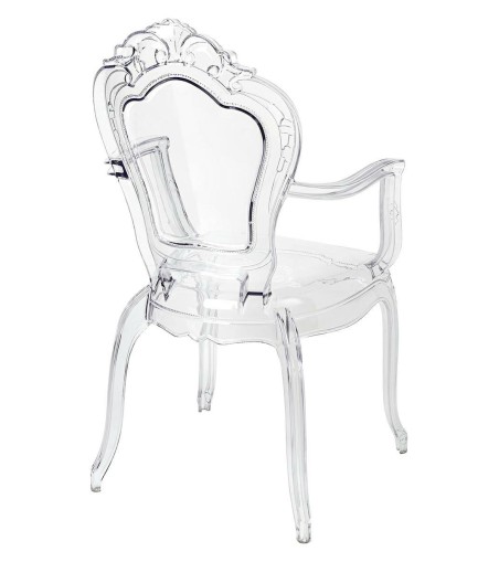 Krzesło KING ARM transparentne - poliwęglan