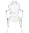 Krzesło KING ARM transparentne - poliwęglan