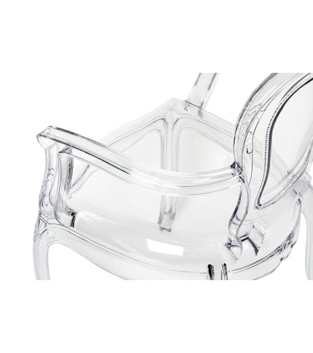 Krzesło KING ARM transparentne - poliwęglan