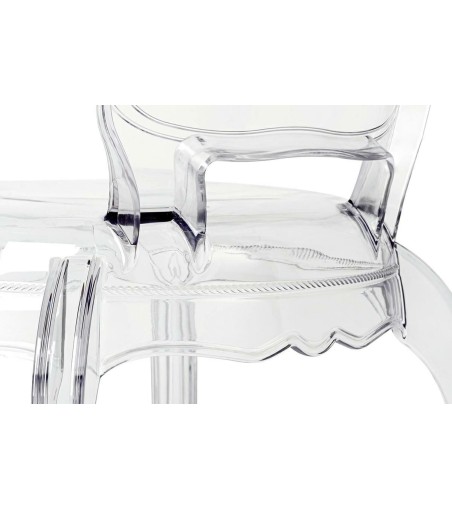 Krzesło KING ARM transparentne - poliwęglan