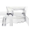 Krzesło KING ARM transparentne - poliwęglan