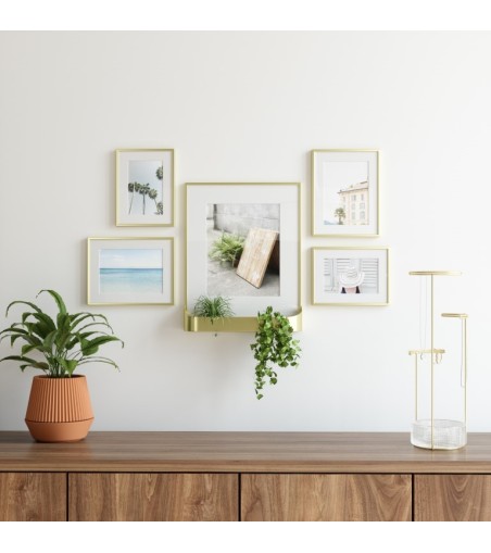 UMBRA zestaw 5 ramek na zdjęcia MATINNE  złote