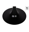 MODESTO stół TULIP FI 80 czarny - MDF, podstawa metalowa