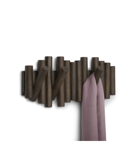 UMBRA wieszak na ubrania PICKET RAIL ciemny orzech