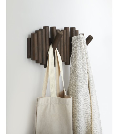 UMBRA wieszak na ubrania PICKET RAIL ciemny orzech