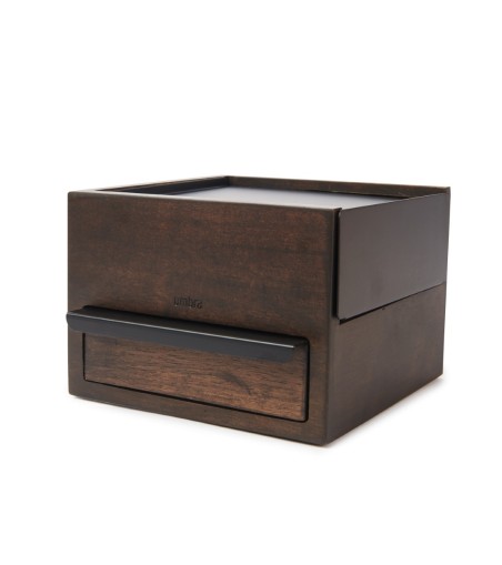 UMBRA pojemnik na biżuterię STOWIT MINI -czarny,orzech