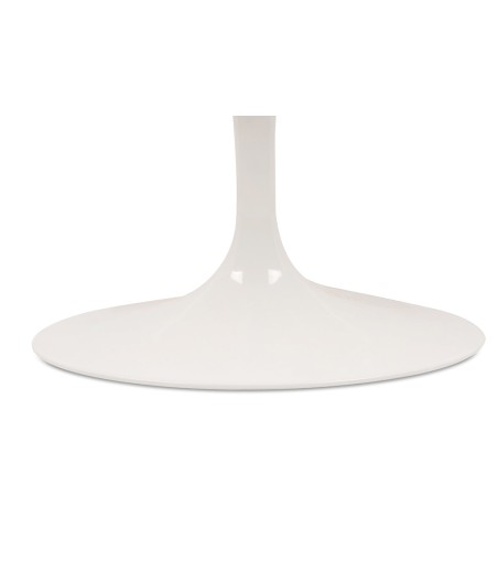 Stół TULIP ELLIPSE MARBLE ARABESCATO  - biały - blat owalny marmurowy, metal