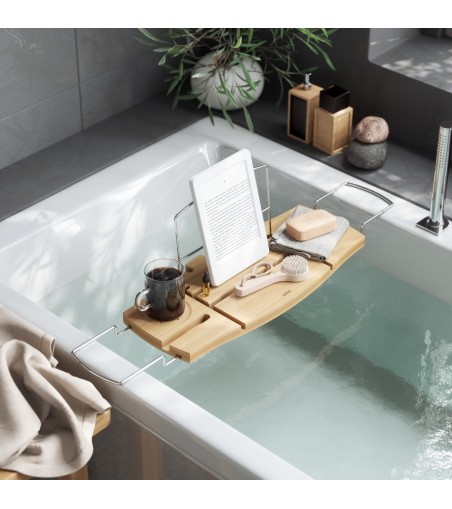 UMBRA półka na wannę AQUALA naturalna
