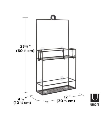 UMBRA półka prysznicowa CUBIKO czarna