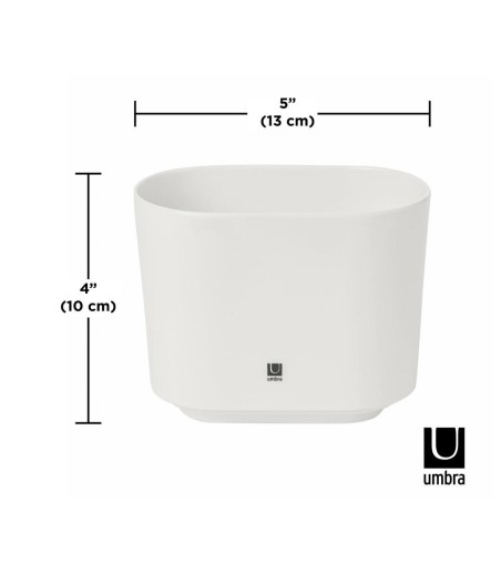 UMBRA kubek na szczoteczki STEP - biały