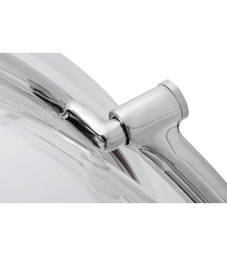 Fotel BUBBLE STAND 2 poduszka jasnoszara - akryl, chrom, wełna