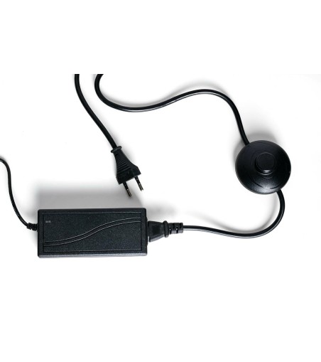 Lampa podłogowa MOON FLOOR - metal, akryl