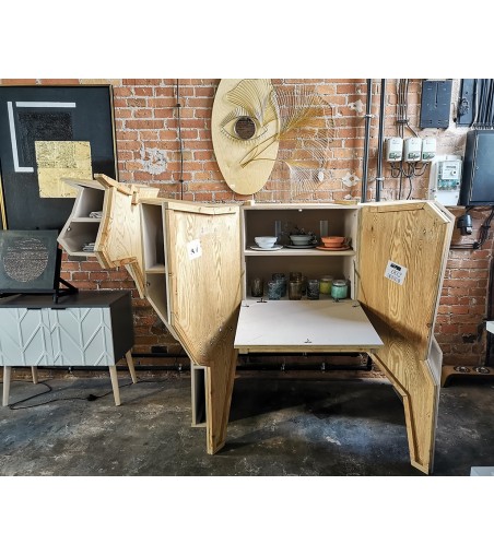 Kredens KROWA - drewno sklejka