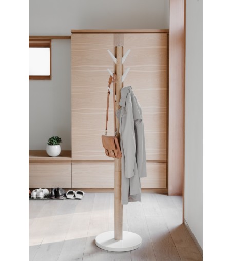 UMBRA wieszak na ubrania FLAPPER biały naturalny