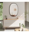 UMBRA lustro wiszące HUB 61 x 91 cm czarne