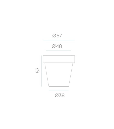 NEW GARDEN donica MAGNOLIA 60 CABLE biała