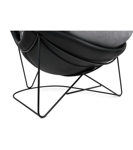 Fotel OTILIA STAND VELVET ciemny  szary welur