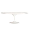 Stół TULIP ELLIPSE biały - blat owalny MDF, metal