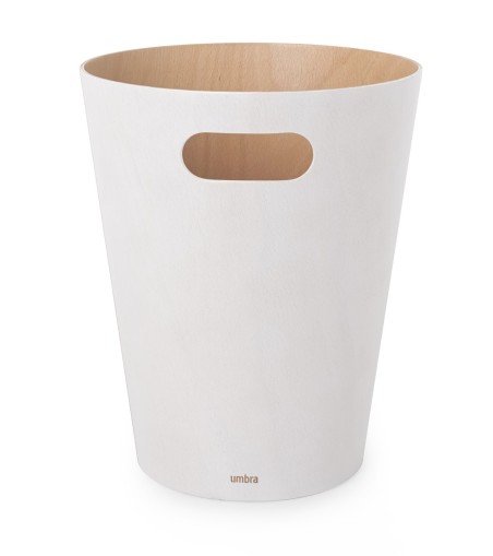UMBRA kosz na śmieci WOODROW  - biały