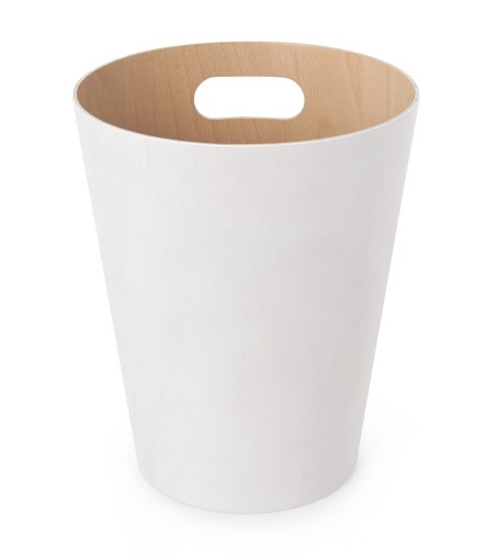 UMBRA kosz na śmieci WOODROW  - biały