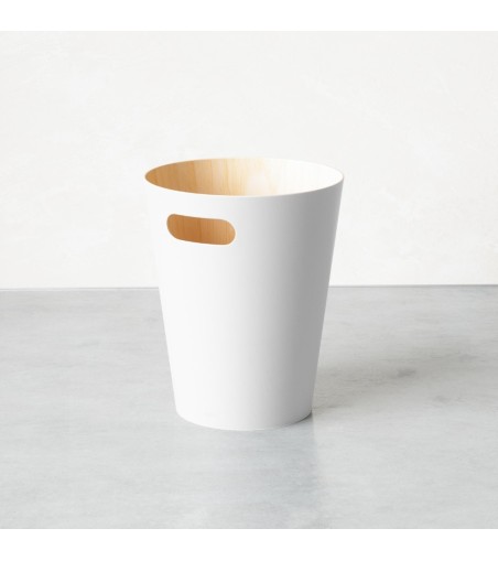 UMBRA kosz na śmieci WOODROW  - biały
