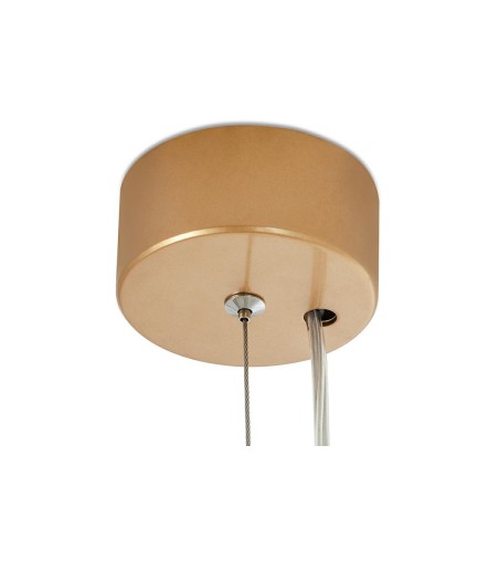 Lampa wisząca GALLIANO LONG ciemne złoto - aluminium, stal węglowa