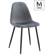MODESTO krzesło LUCY szare - welur, metal