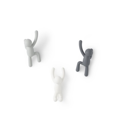 UMBRA wieszak ścienny BUDDY ciemnoszary - jasnoszary - biały