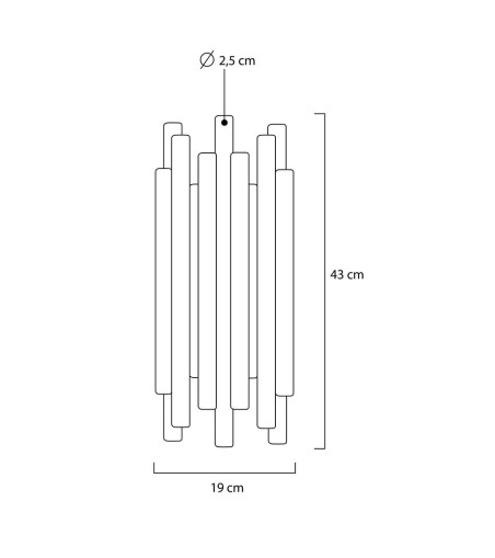 MOOSEE lampa ścienna ORGANO złota