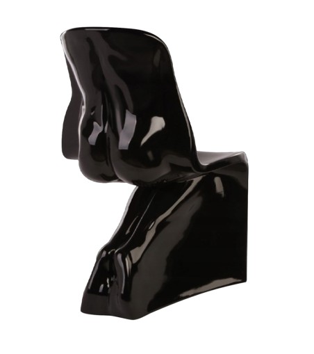 Krzesło HIM czarne - włókno szklane lakierowane