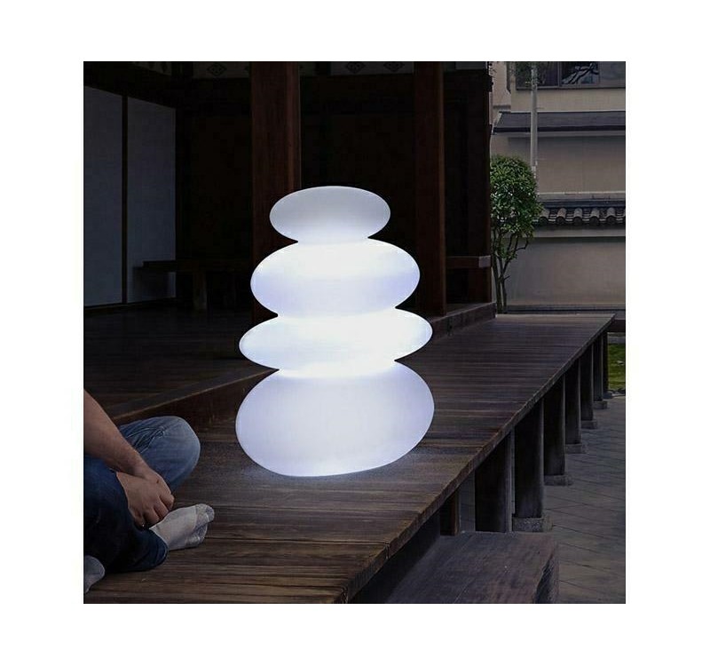 NEW GARDEN lampa ogrodowa BALANS BATTERY biała