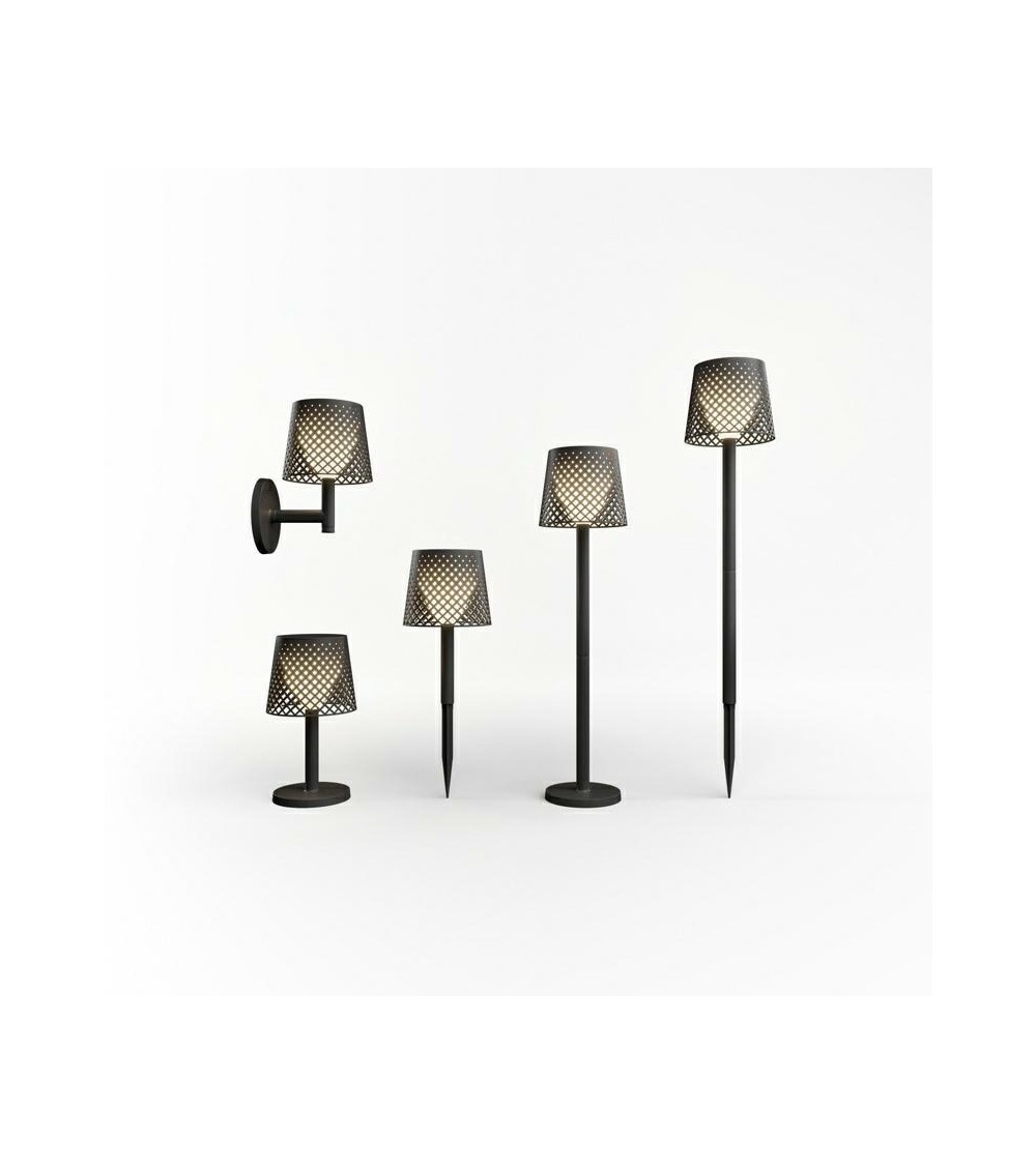 NEW GARDEN lampa ogrodowa GRETA SOLAR NEGRO 5in1 czarna