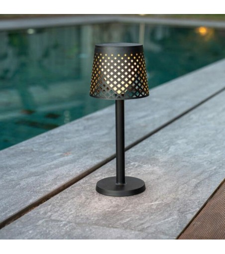 NEW GARDEN lampa ogrodowa GRETA SOLAR NEGRO 5in1 czarna