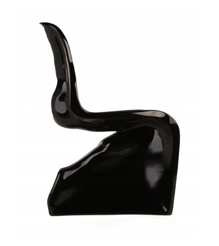 Krzesło HIM czarne - włókno szklane lakierowane