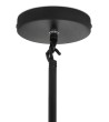 Lampa wisząca CANDELABR 6 czarna - aluminium, szkło