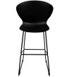 Krzesło barowe ALI czarny - polipropylen, metal