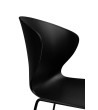 Krzesło barowe ALI czarny - polipropylen, metal