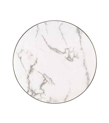 RICHMOND stolik kawowy ODIN 80 cm złoty - konglomerat, stal nierdzewna