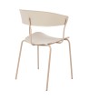 Krzesło JETT beżowe - polipropylen, metal