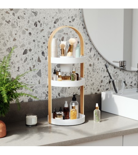 UMBRA organizer na kosmetyki BELLWOOD biały naturalny