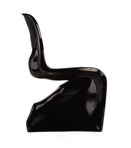 Krzesło HER czarne - włókno szklane lakierowane