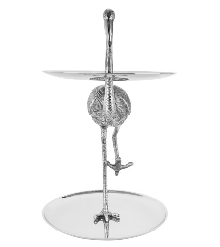 KARE patera / etażerka FLAMINGO srebrna