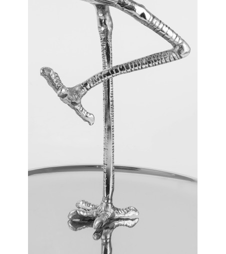 KARE patera / etażerka FLAMINGO srebrna