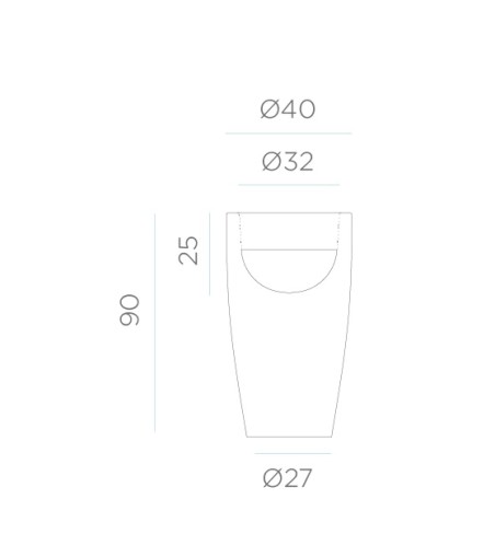 NEW GARDEN donica BAMBU 90 BATTERY biała