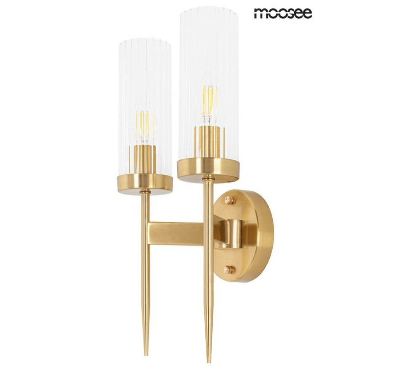 MOOSEE lampa ścienna TORCH TWIN złota