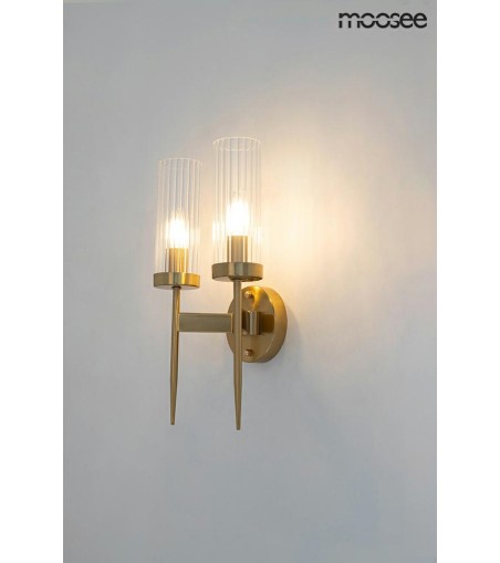 MOOSEE lampa ścienna TORCH TWIN złota