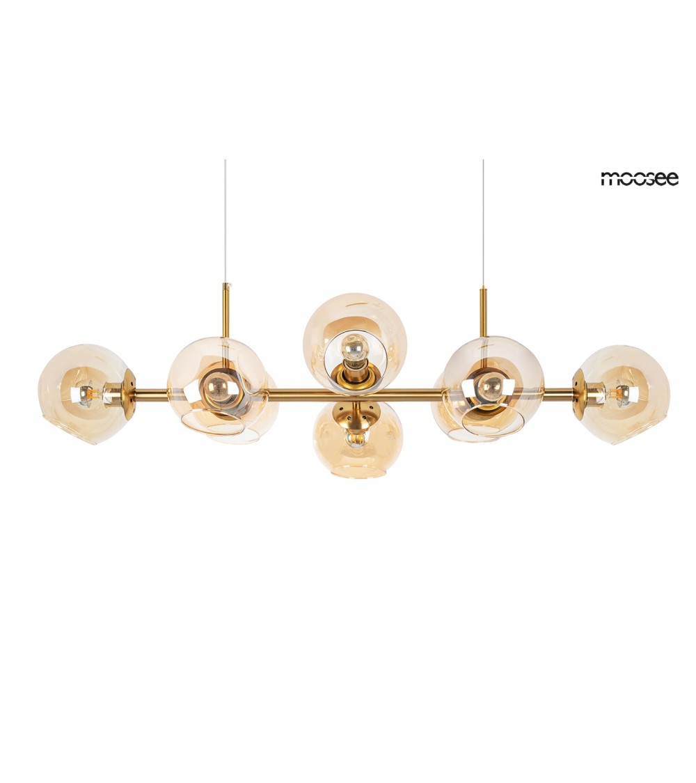 MOOSEE lampa wisząca ROMEO GOLD złota / bursztynowa