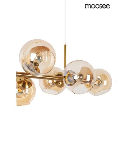 MOOSEE lampa wisząca ROMEO GOLD złota / bursztynowa