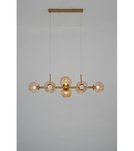 MOOSEE lampa wisząca ROMEO GOLD złota / bursztynowa